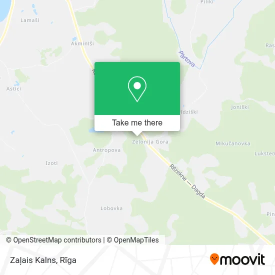 Zaļais Kalns map