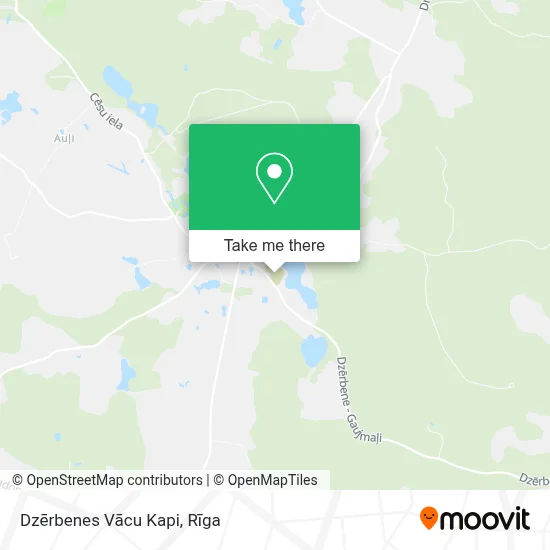Dzērbenes Vācu Kapi map