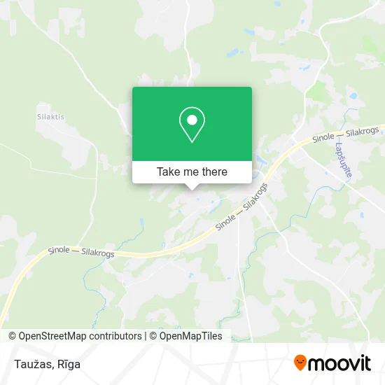 Taužas map