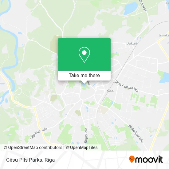 Cēsu Pils Parks map