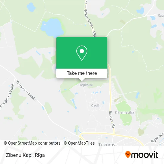 Zibeņu Kapi map