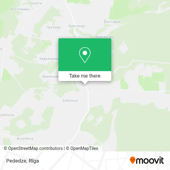 Pededze map