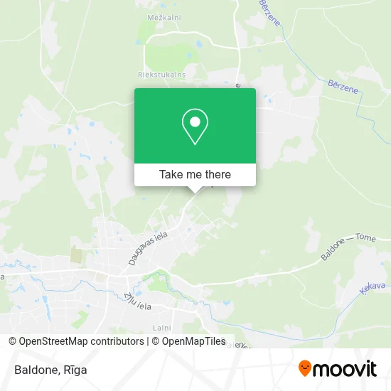 Baldone map