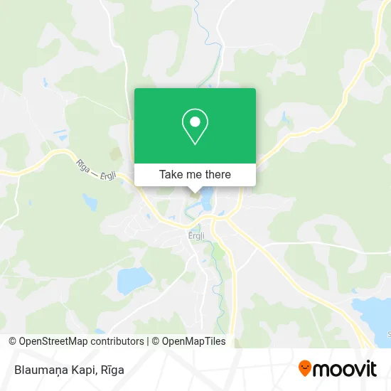 Blaumaņa Kapi map
