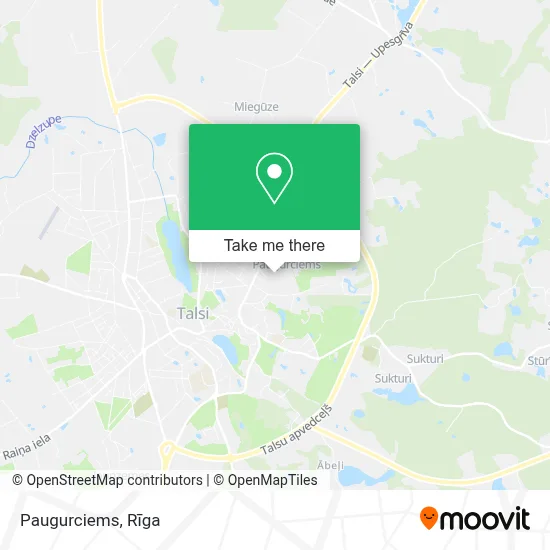 Paugurciems map