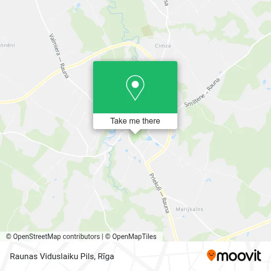 Raunas Viduslaiku Pils map