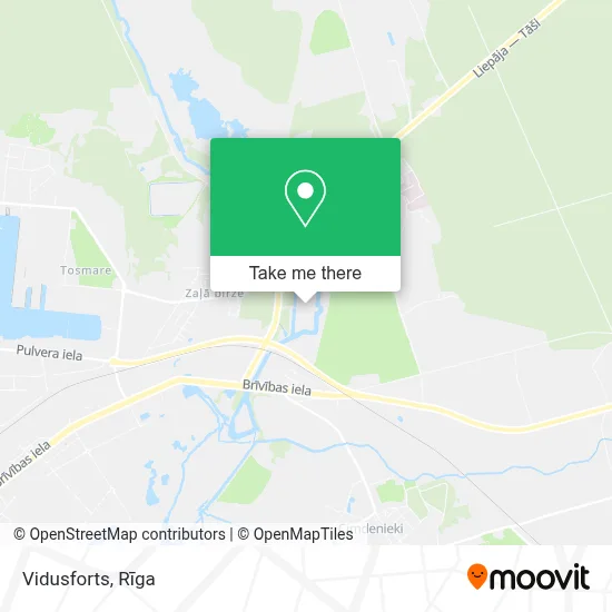 Vidusforts map