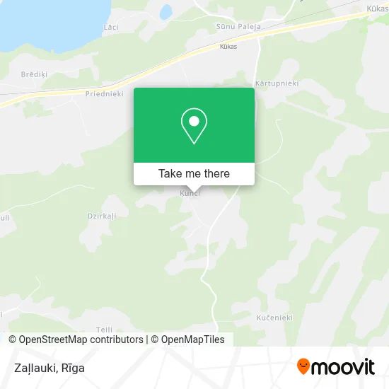Zaļlauki map