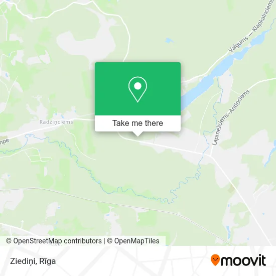 Ziediņi map