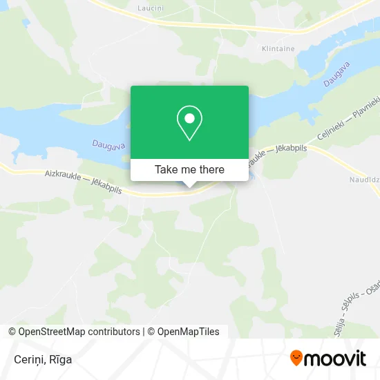 Ceriņi map