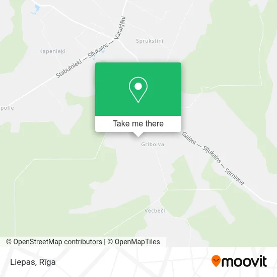 Liepas map