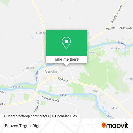 Bauzes Tirgus map