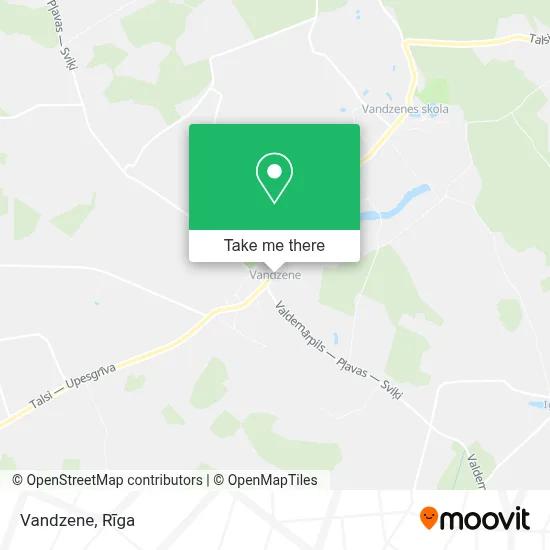 Vandzene map