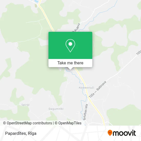 Papardītes map