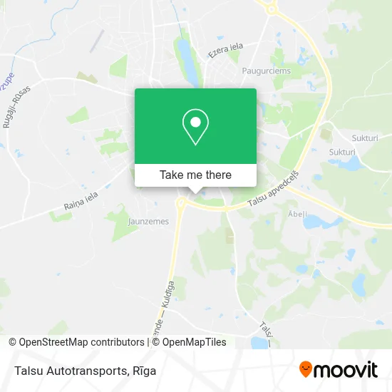 Talsu Autotransports map