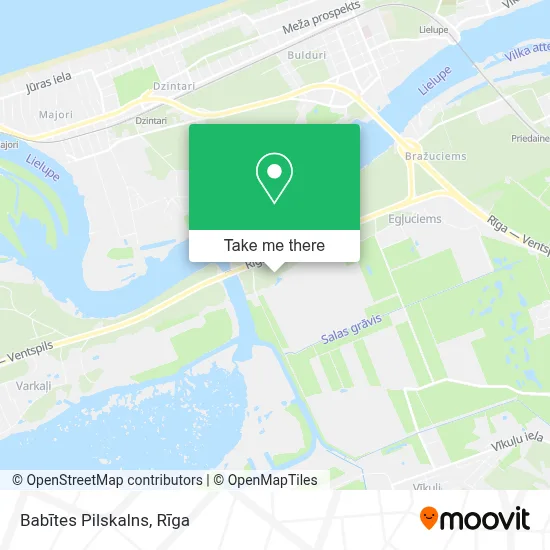 Babītes Pilskalns map