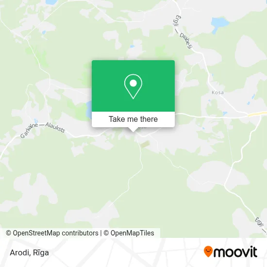 Arodi map