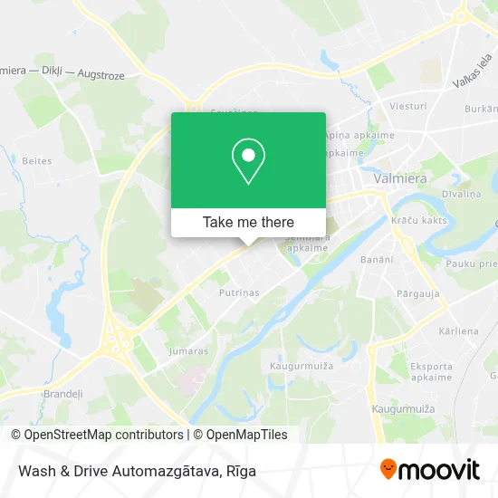 Wash & Drive Automazgātava map