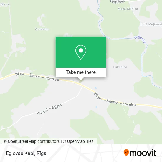 Egļovas Kapi map