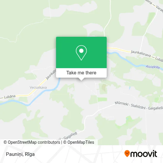 Pauniņi map