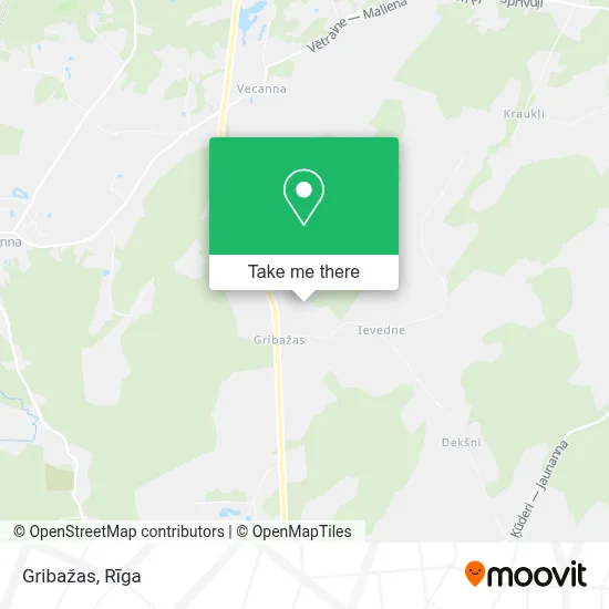 Gribažas map