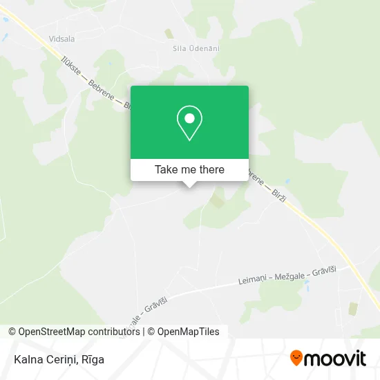 Kalna Ceriņi map