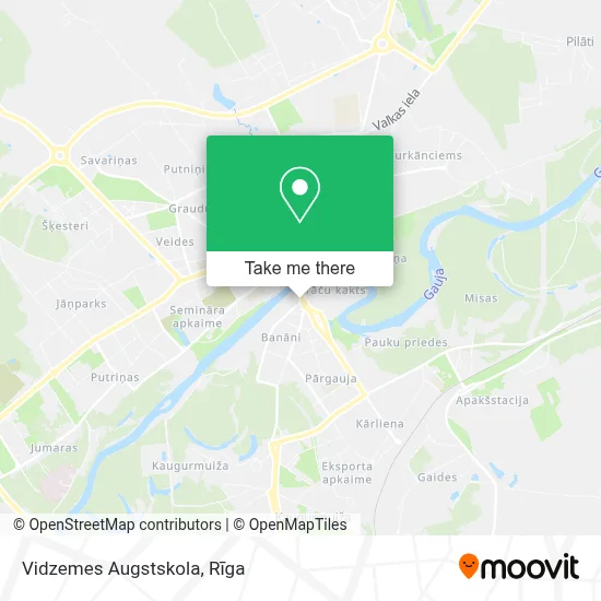 Vidzemes Augstskola map