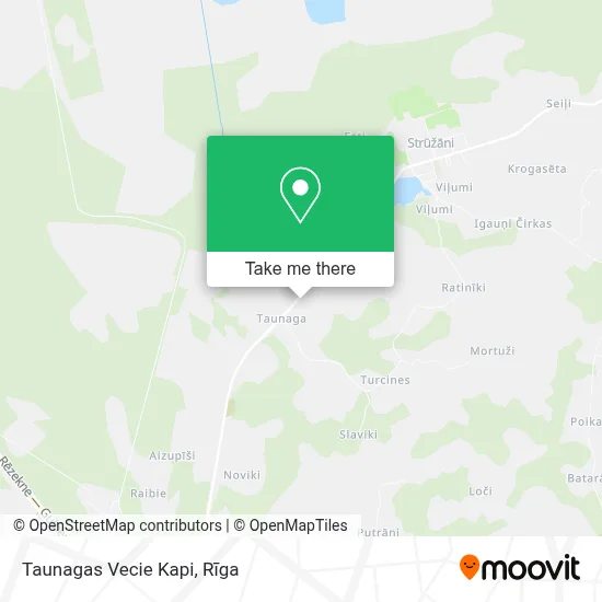Taunagas Vecie Kapi map