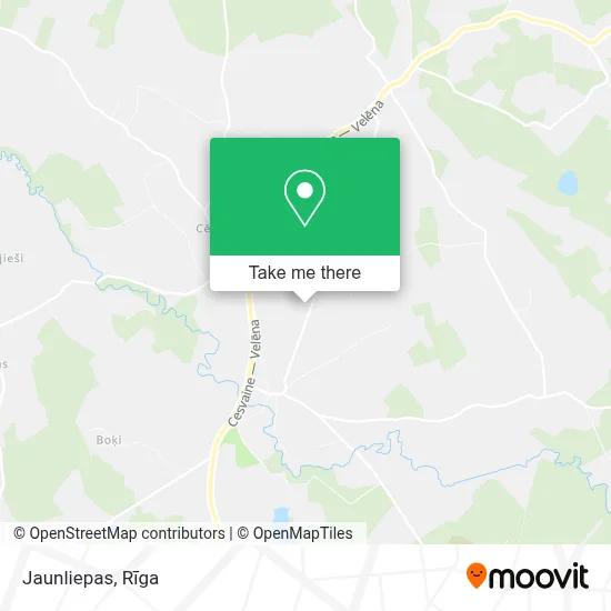 Jaunliepas map