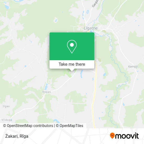 Žakari map