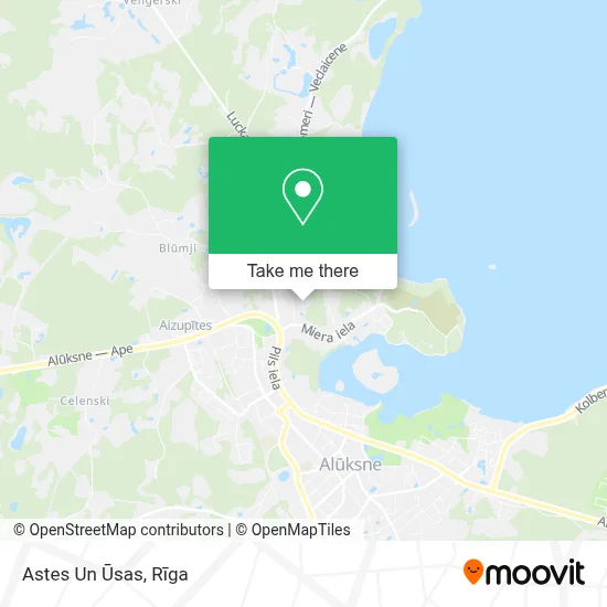 Astes Un Ūsas map