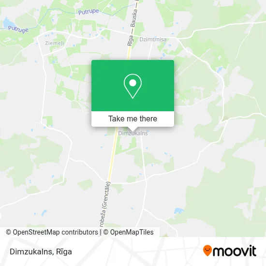 Dimzukalns map