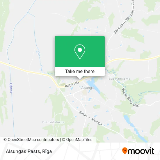 Alsungas Pasts map