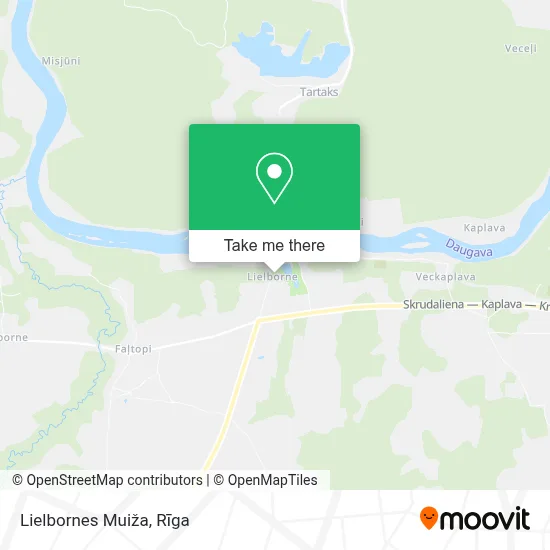 Lielbornes Muiža map