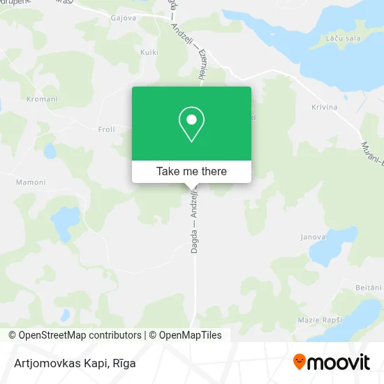 Artjomovkas Kapi map