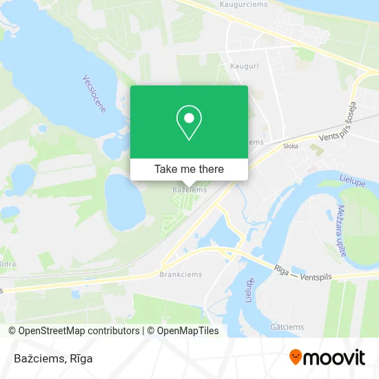 Bažciems map