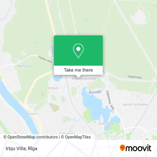 Irbju Villa map