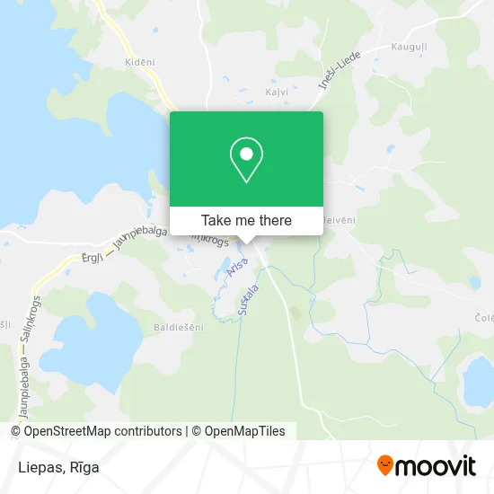 Liepas map