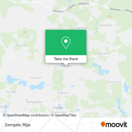 Zemgale map