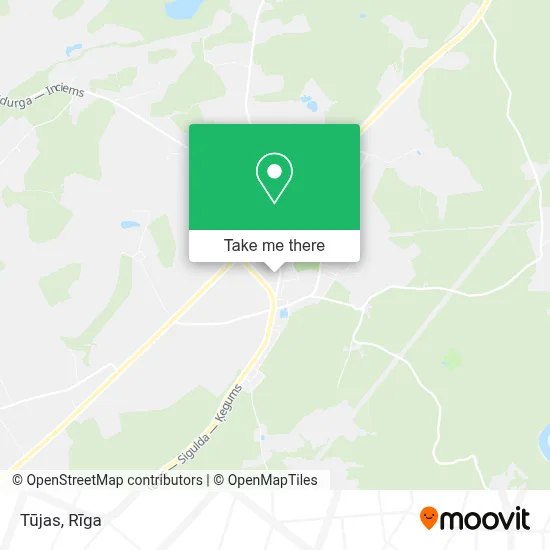 Tūjas map