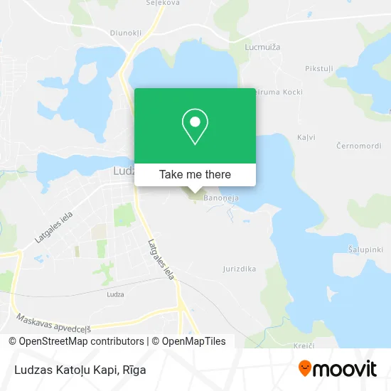 Ludzas Katoļu Kapi map