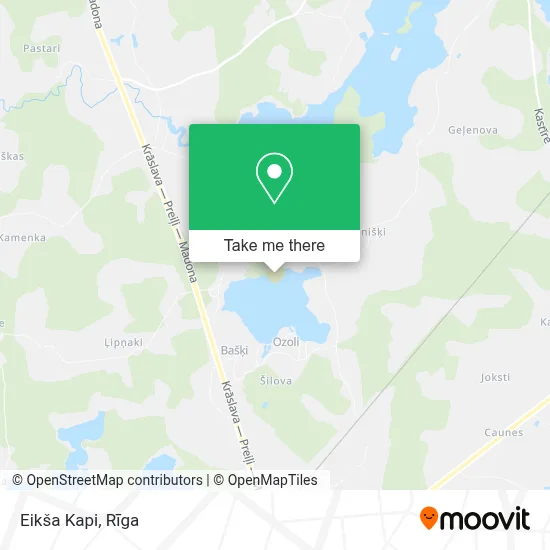 Eikša Kapi map