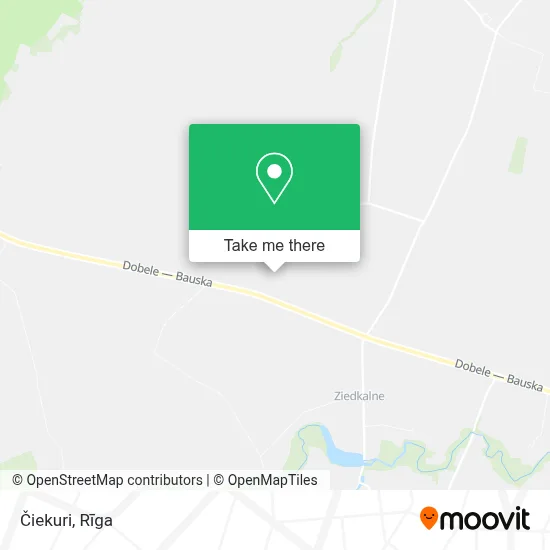 Čiekuri map