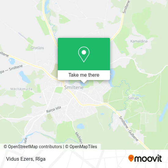 Vidus Ezers map
