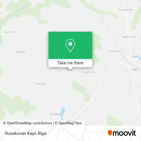Rusakovas Kapi map