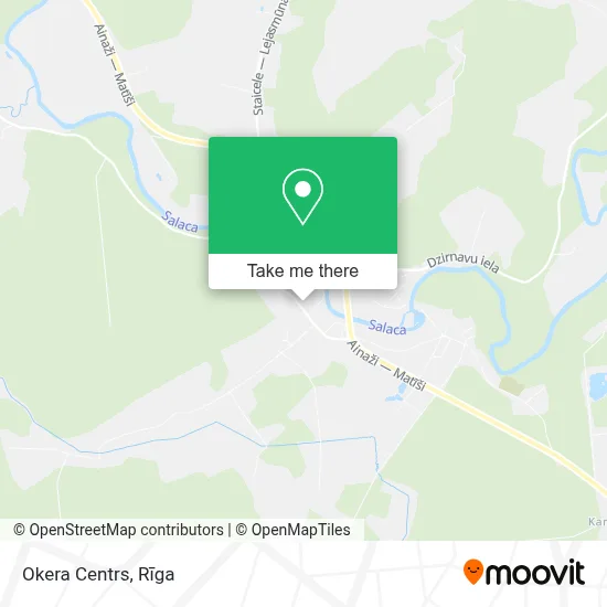Okera Centrs map