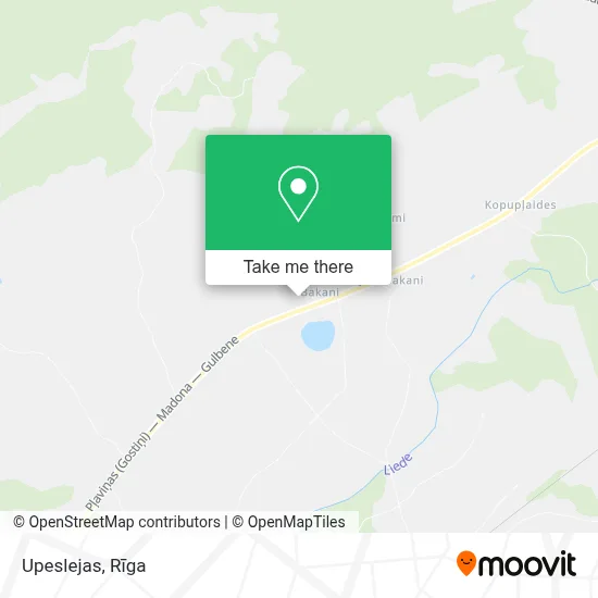 Upeslejas map