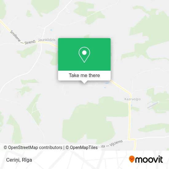Ceriņi map