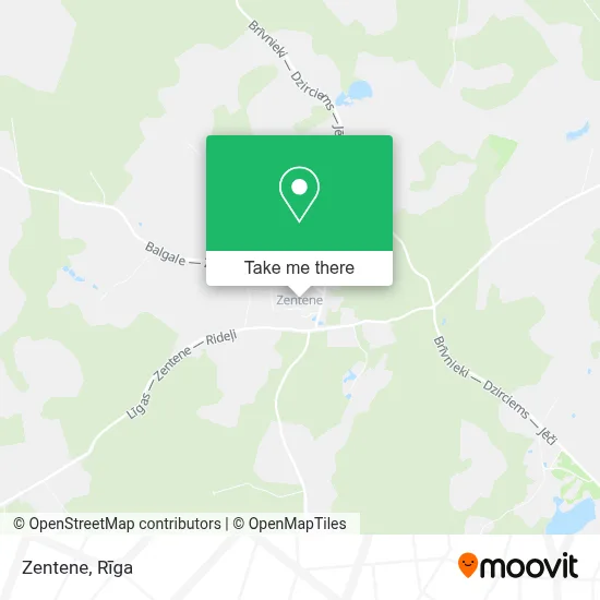Zentene map