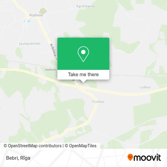 Bebri map